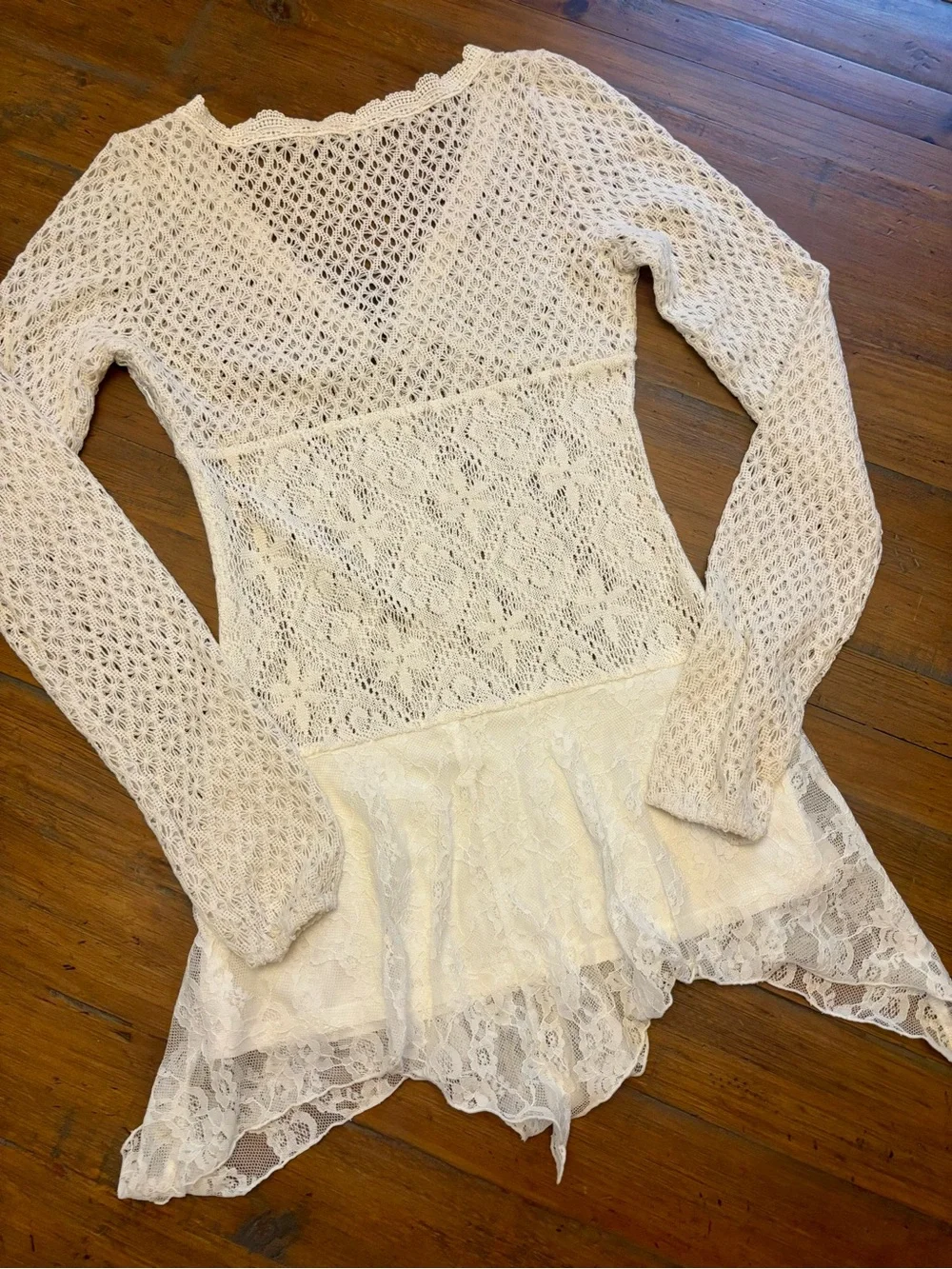 Frankie’s bikinis Belle crochet mini dress